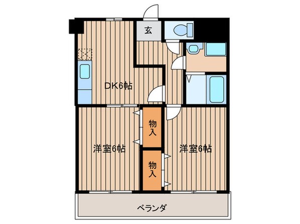 ループ真田山の物件間取画像